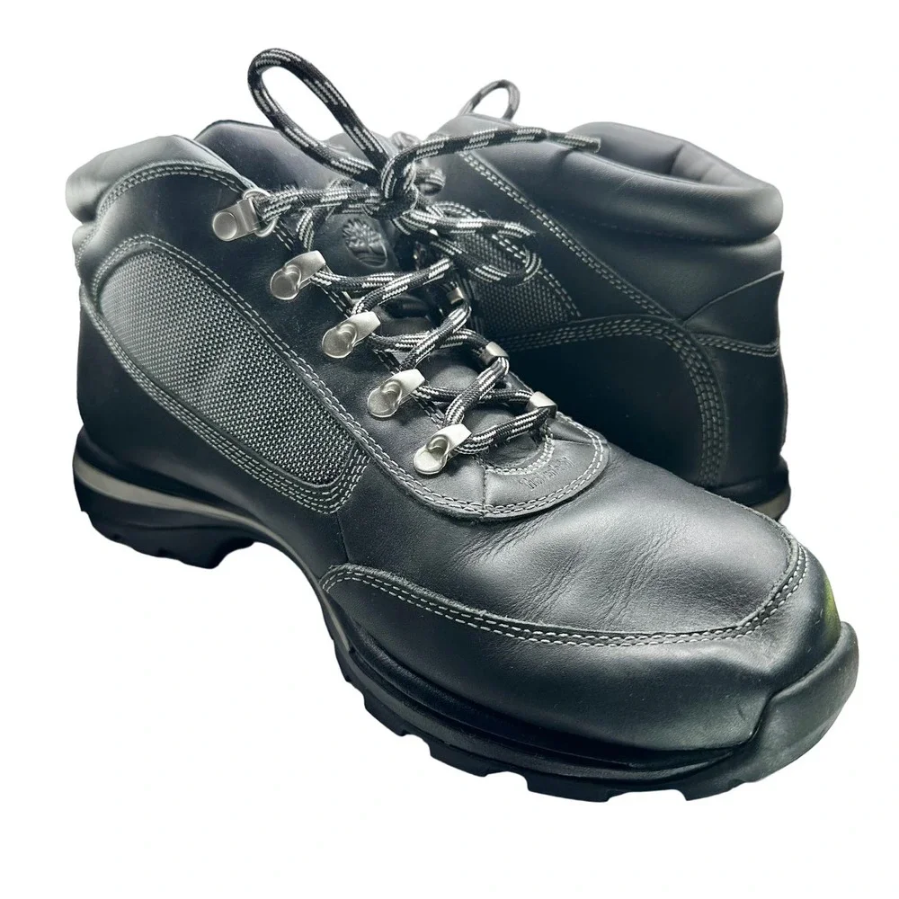 Timberland | Men | Black Waterproof Leather Heavy Duty Work Boots | Size 13 M